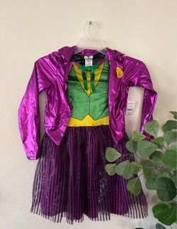 Girls Joker Halloween Costume Dress
