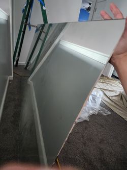Used Frameless Bathroom Vanity Mirror ~84x42