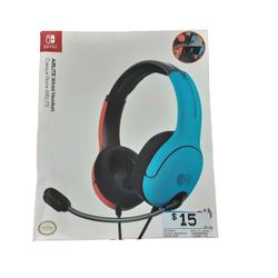 Nintendo Airlite Wired Headset Red Stereo Headphone