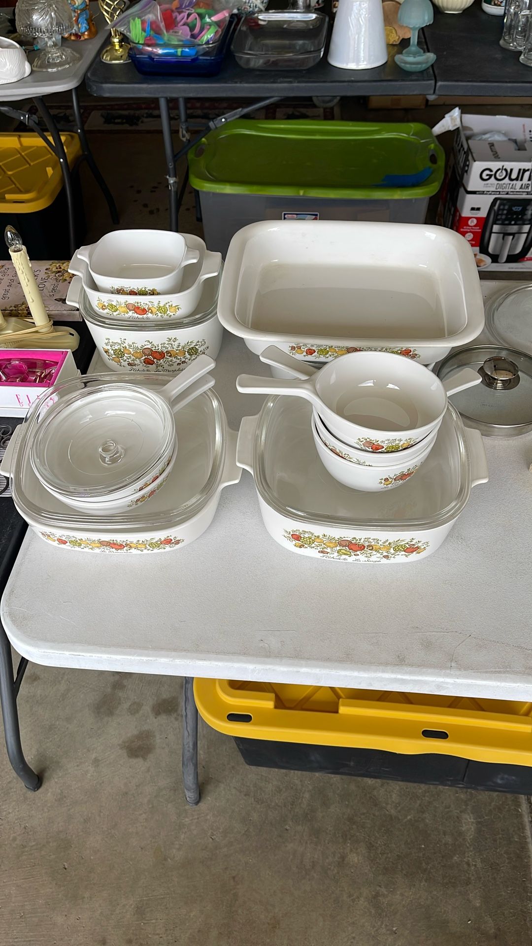 17 piece corning ware set