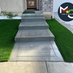Stair Turf Concrete 