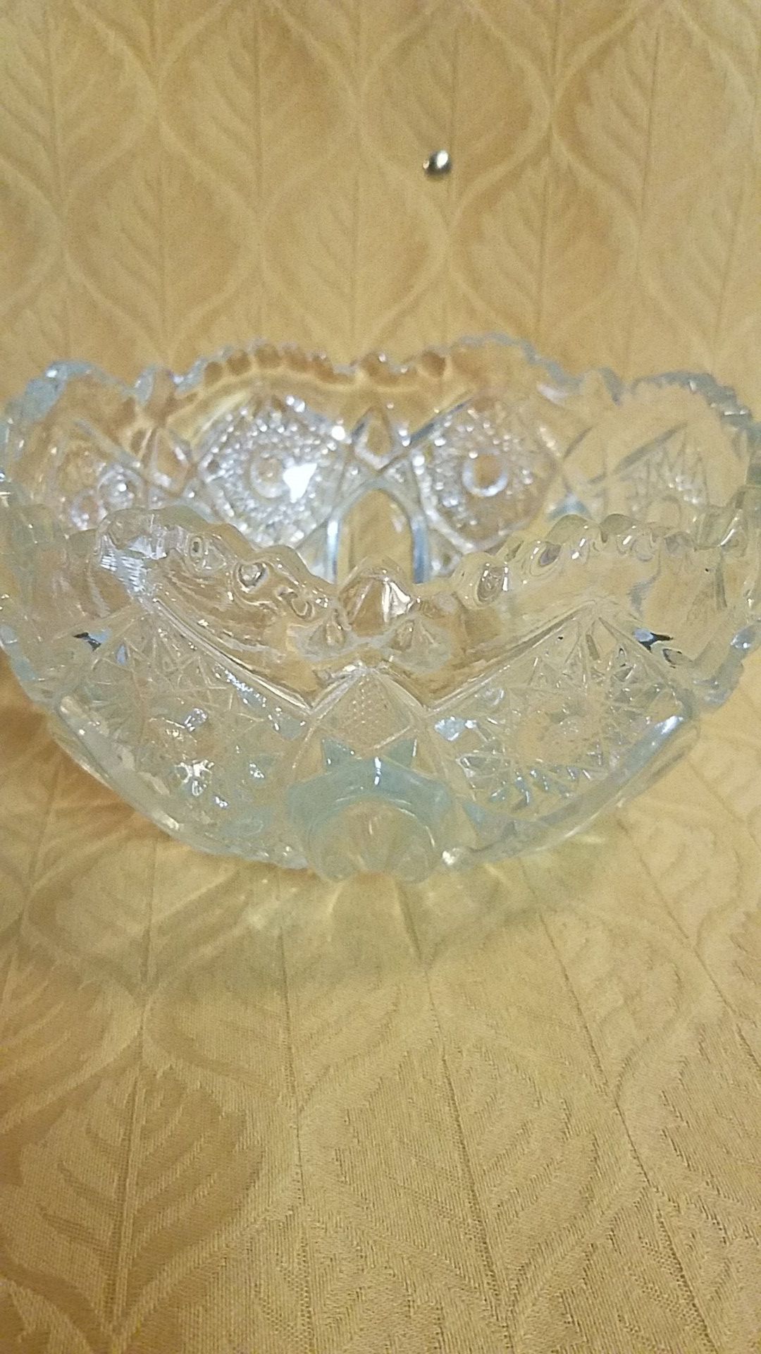 Antique American Crystal Fruit Bowl