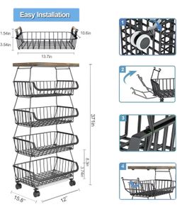 Fruit and vegetables basket- disassembled