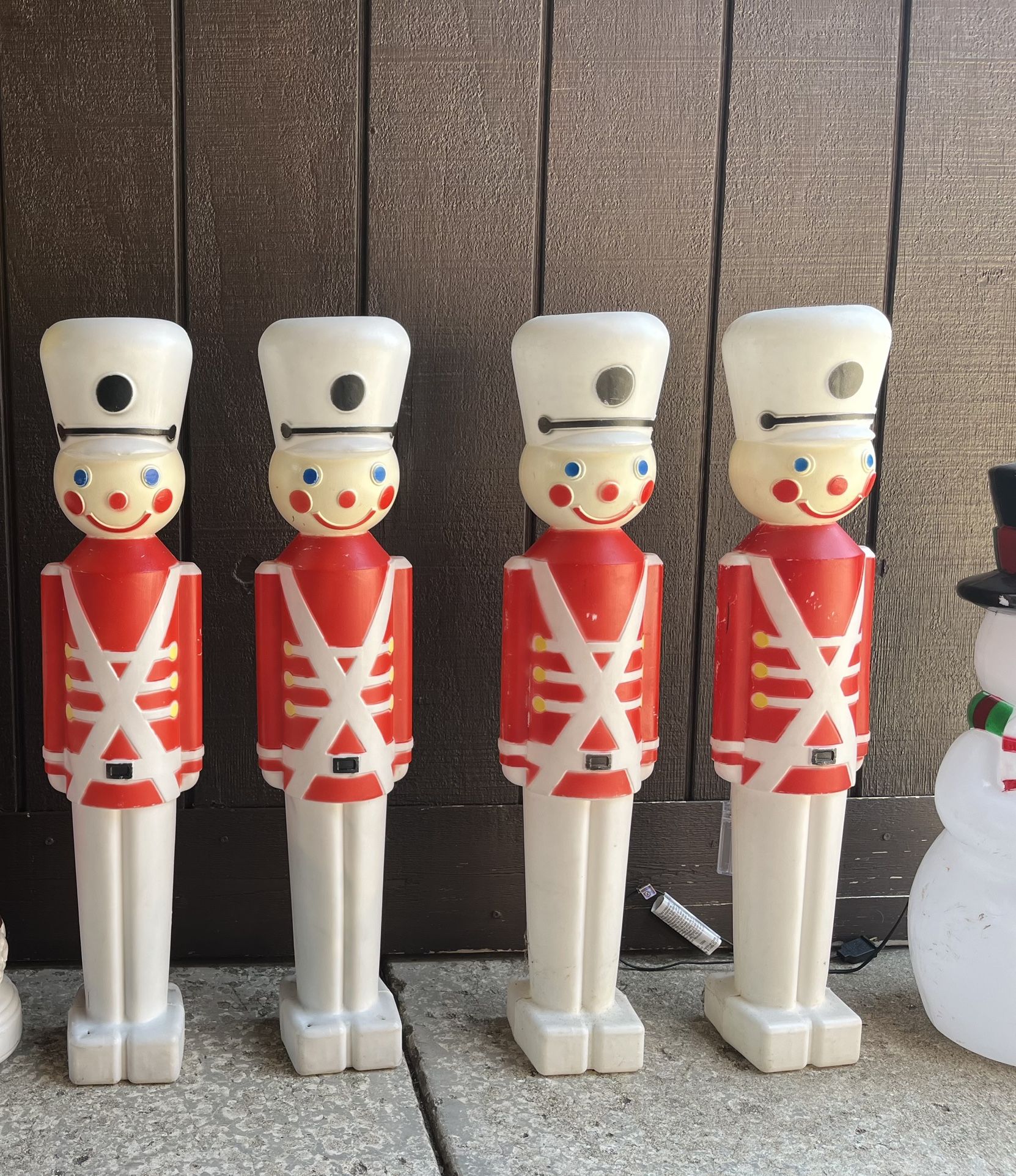  blow molds Soldier Lot vintage union