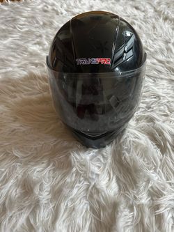 Biker Helmet -TransPro Full Headed LED Taillight Helmet