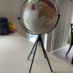 Tabletop World Globe Small Map