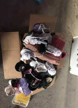All brand new baby shoes