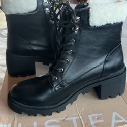 Women Black Booties 9.5