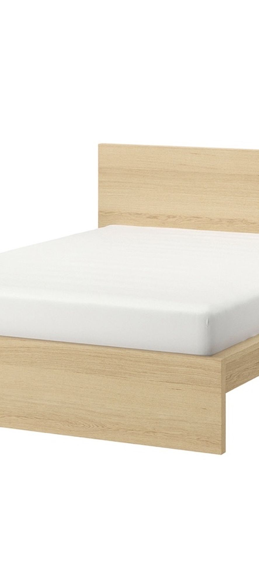 over 60% off Ikea wood Full Size frame with headboard & full size mattress