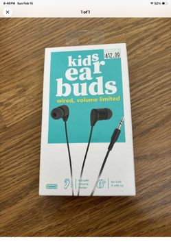 Ear Buds (BLACK) Wired & Volume Limited / Ages 6+