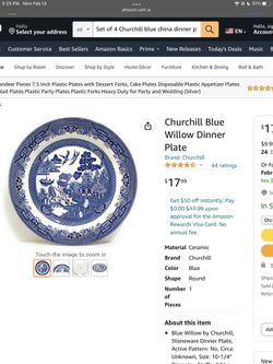 Churchill Blue Willow China