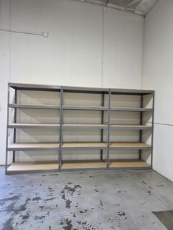 Heavy Duty Storage Rack Shelves 48x24 Boltless Shelving Racks Similar To Uline And Grainger Delivery Available