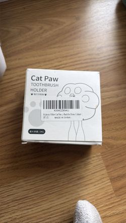 Cat Paw holder for toothbrush!