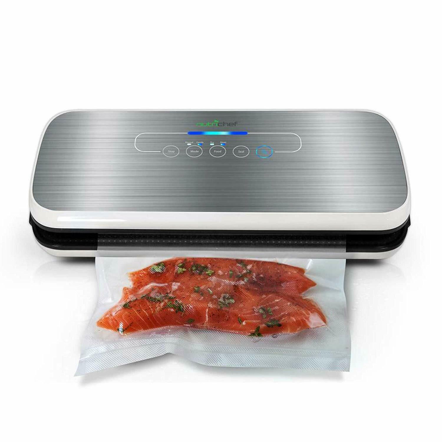Vacuum Sealer By NutriChef | Automatic Vacuum Air Sealing System For Food Kit