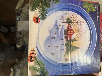 Christmas Holiday Serving Platter 13 Inch