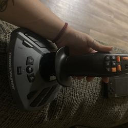 Thrust master Slim task Farm stick And Plane Simulation Game