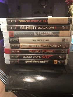 PS3 SLIM W GAMES