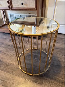 gold side table / nightstand