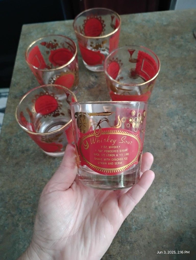 Vintage Whiskey Cocktail Glass