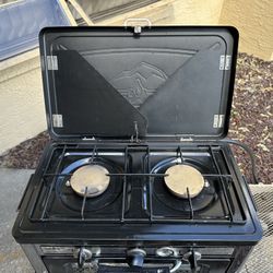 Chef Outdoor Oven Dual 7,500 BTU Brass Burner Range  With 1 Pound To 20 Pound Hose Conversion 