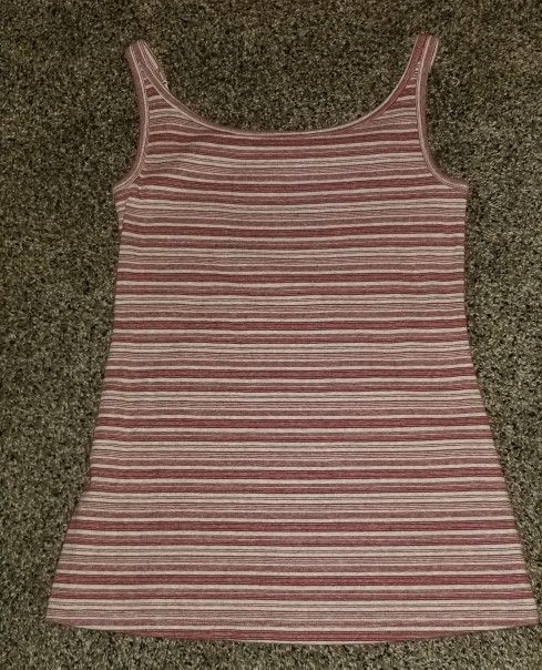 Ruff Hewn red/white strip tank top, size M