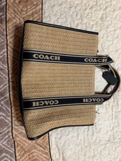 Coach Straw Tote Bag