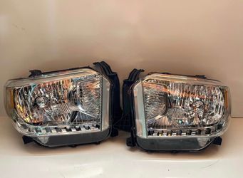 2014-2021 TOYOTA TUNDRA CHROME HALOGEN HEADLIGHT PAIR