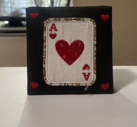 Ace of Hearts Beaded Mini Bag / Wallet