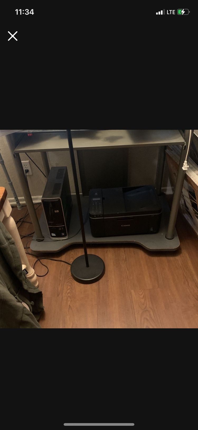 Desk And Printer