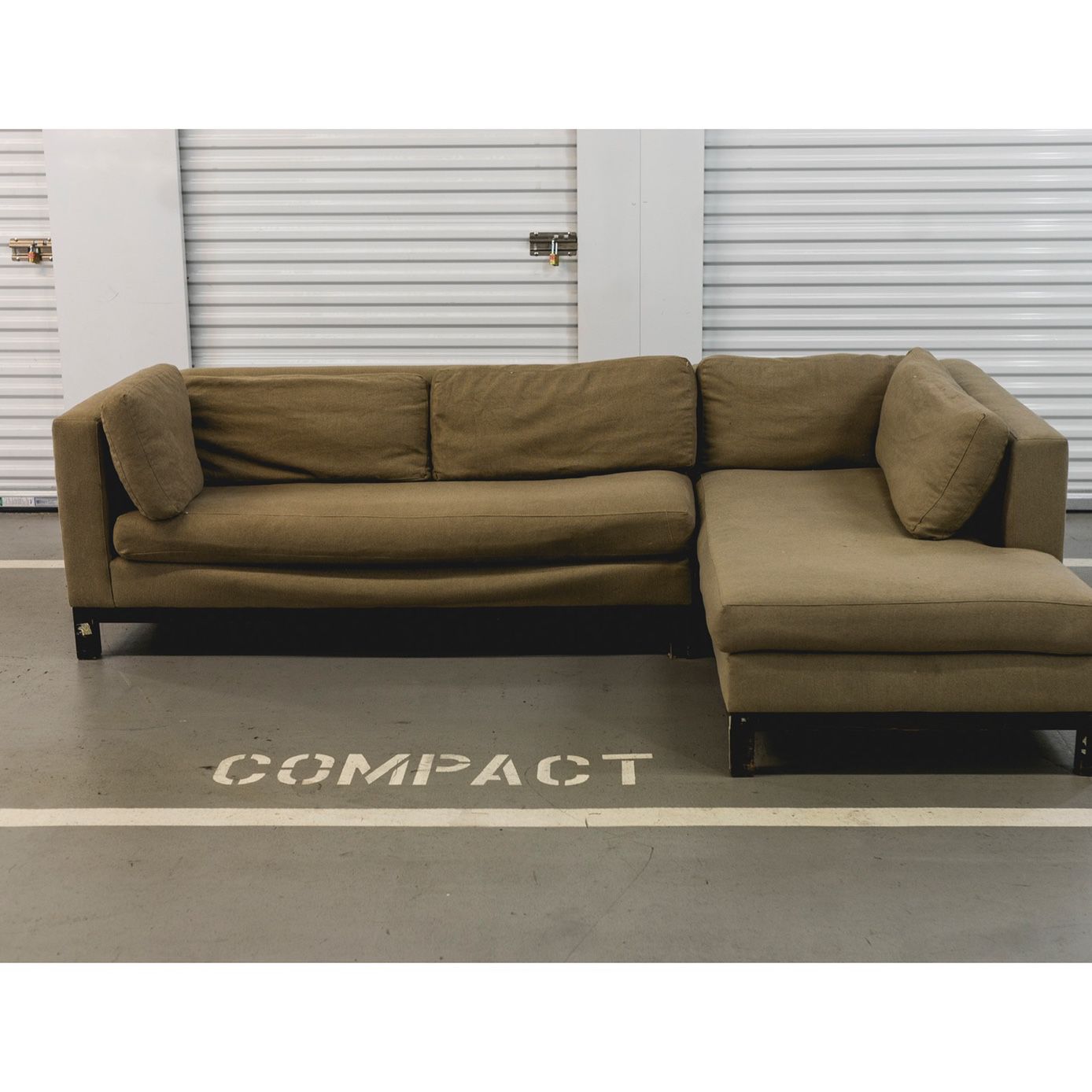 FREE DELIVERY Beige Crate & Barrel Sectional