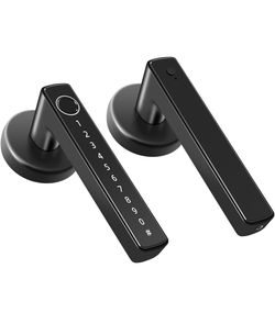 Smart Door Lever Lock 4-in-1 App +Fingerprint +Passcode +Key