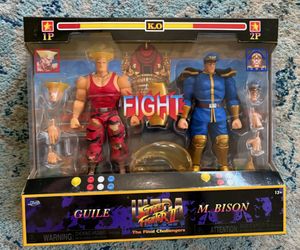 Street Fighter player 2 Guile & M. Bison figure 2-pack
