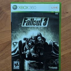 Fallout 3 (Xbox 360, 2008) – Complete In Box (CIB) - Very Good Condition First Edition Black Label
