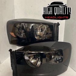 Dodge Ram 2006. 2008 Headlights.
