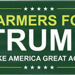 NEW FARMERS FOR TRUMP 3'X5' FLAG