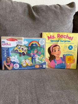 Ms. Rachel Wooden Song Puzzle & Book