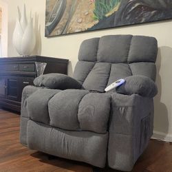 Gray Massage And Rocking Chair 