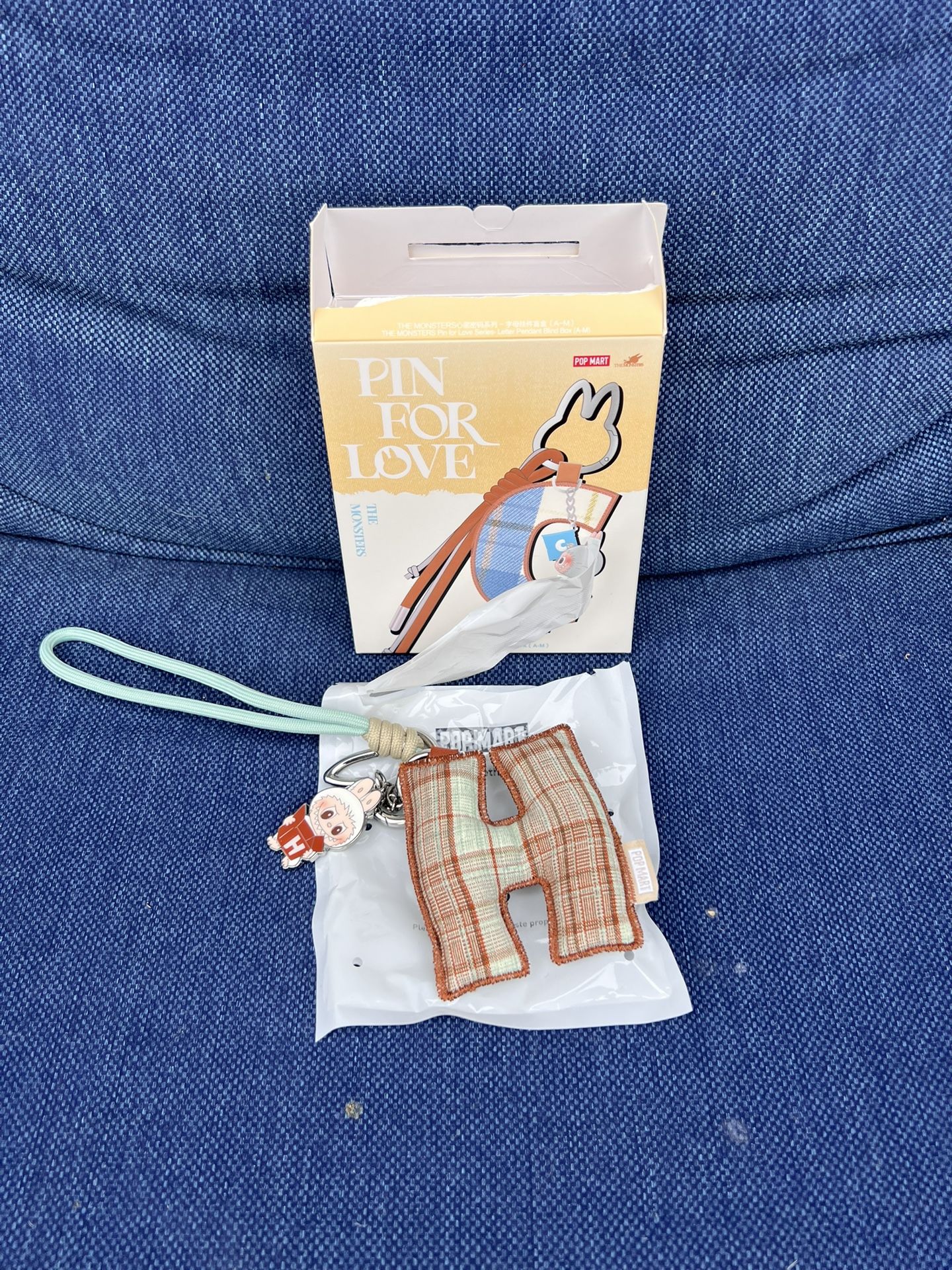 Pin For Love “H” Pendant Keychain