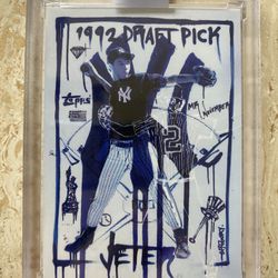 Derek Jeter 2020 Topps Project Art By Gregory Siff( Sealed W/Box) YANKEES! 
