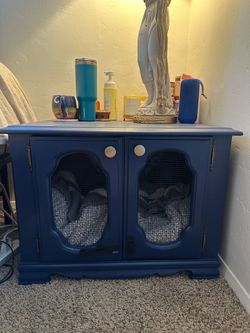 Dog crate nightstand