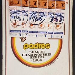 1984 World Series Tickets Game 3 , 4 and 5. 2 Tickets Per Game 