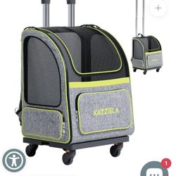 Katziela Rolling Pet Carrier Hybrid Adventurer