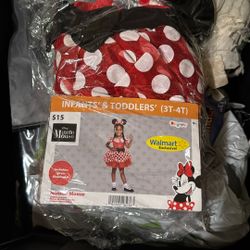 Minnie mouse costume size  3T-4T