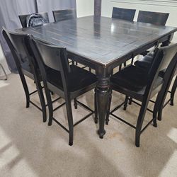 Dark Wood Dining Table