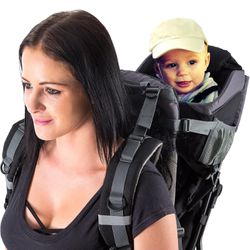 Luvdbaby Hiking Baby Carrier Backpack - Comfortable Baby Backpack Carrier - Toddler Hiking Backpack Carrier - Child Carrier Backpack System with Diape