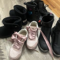 3 Boots And 1 Tennis Shoes