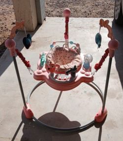 Pink Bouncy Activity Area