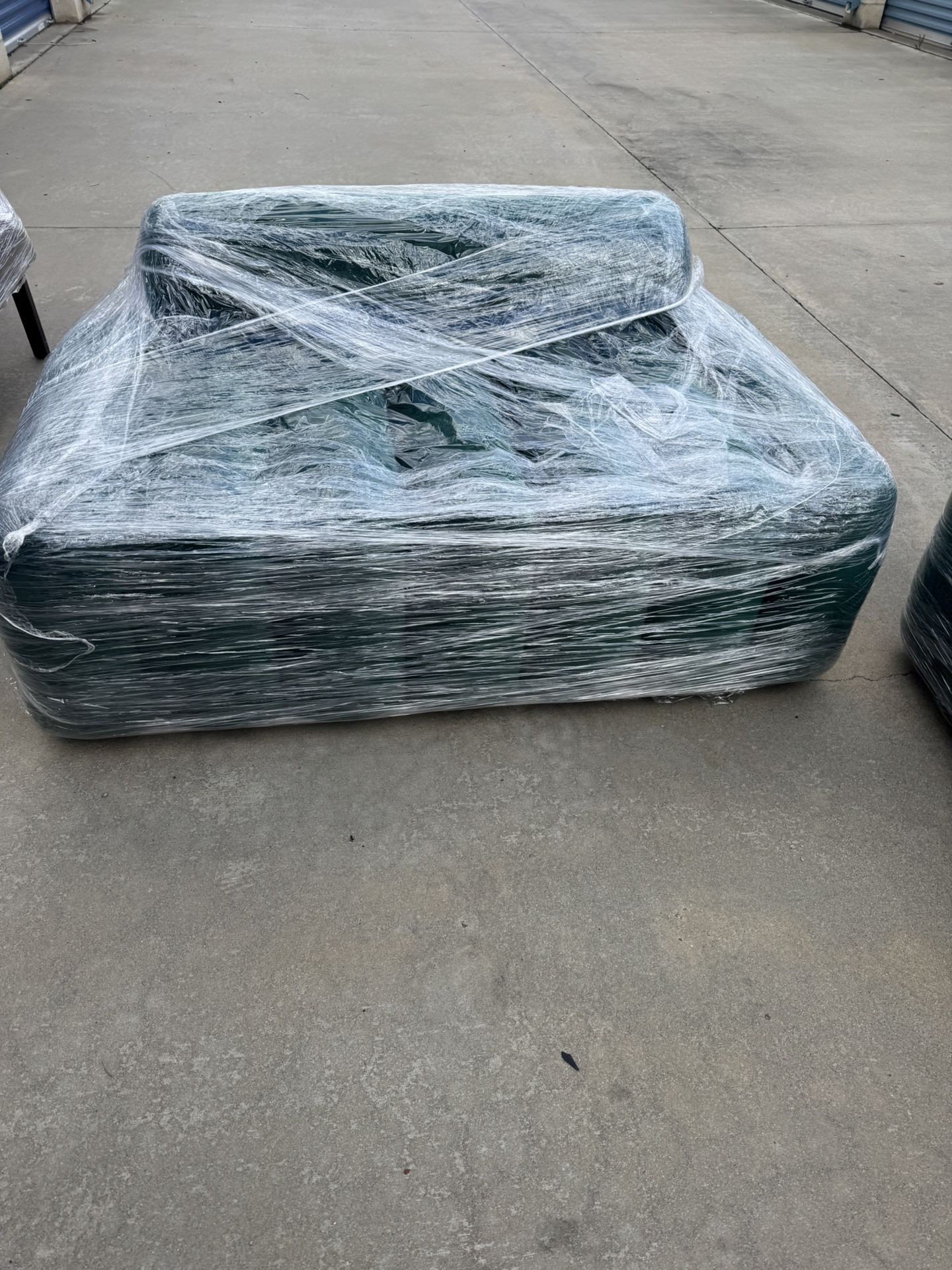 Velvet Green Loveseat .