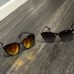 Women’s cat eye sunglasses - two pairs