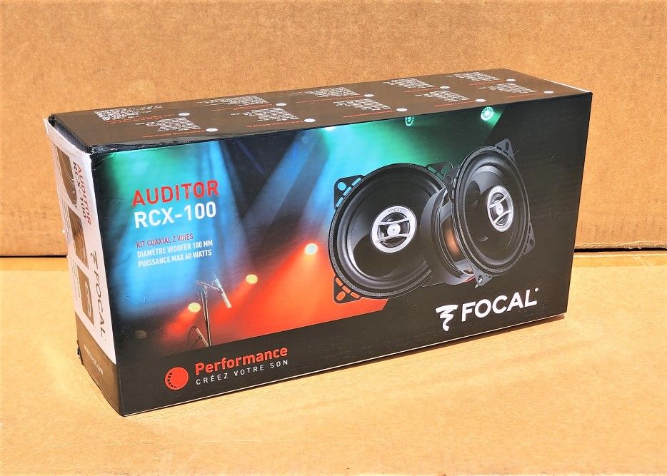Focal Auditor Car Speakers Set 4" 2-Way Coaxial Speaker System 60 Watt RCX-100 🚨 No Credit Needed 🚨 Payment Options Available 🚨 